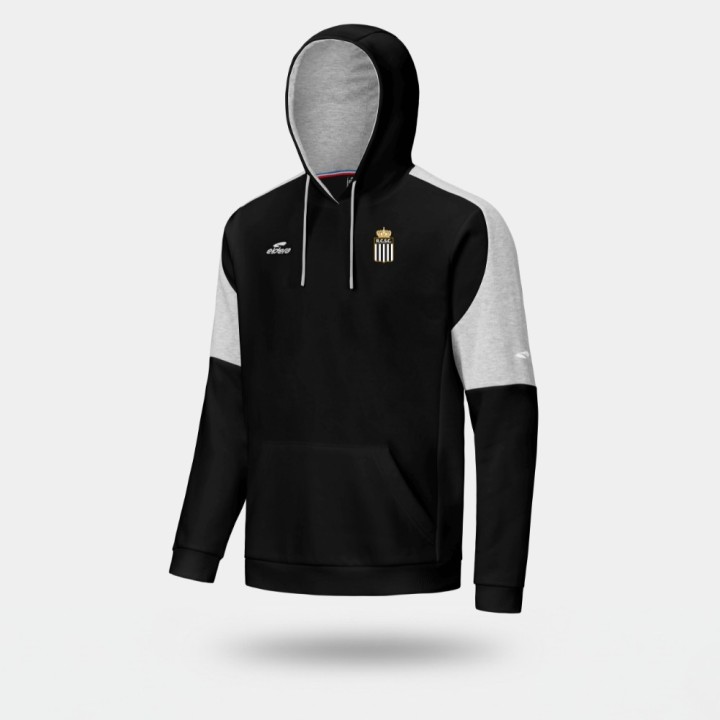 Sweat Capuche Noir/Gris Enfant RCSC 26/27