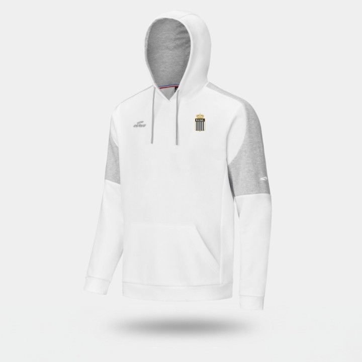 Sweat Capuche Blanc/Gris Enfant RCSC 26/27